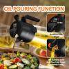 imageYARRAMATE 16oz470ml Easy Refillable Oil Sprayer for Cooking 2 in 1 Oil Dispenser for Kitchen and Oil Sprayer Bottle FoodGrade Glass Oil Mister with Simple Open Design Air FryerBBQ OrangeBlack