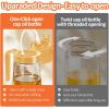 imageYARRAMATE 16oz470ml Easy Refillable Oil Sprayer for Cooking 2 in 1 Oil Dispenser for Kitchen and Oil Sprayer Bottle FoodGrade Glass Oil Mister with Simple Open Design Air FryerBBQ OrangeOrange