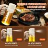 imageYARRAMATE 16oz470ml Easy Refillable Oil Sprayer for Cooking 2 in 1 Oil Dispenser for Kitchen and Oil Sprayer Bottle FoodGrade Glass Oil Mister with Simple Open Design Air FryerBBQ OrangeWhite
