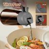 imageYARRAMATE 16oz470ml Light Blocking Oil Sprayer for Cooking with Stickers FoodGrade 2 in 1 Olive Oil Dispenser Bottle for Kitchen Premium Dark Amber Glass Oil Bottle for Air Fryer BBQWhite10Grey