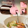 imageYARRAMATE 16oz470ml Light Blocking Oil Sprayer for Cooking with Stickers FoodGrade 2 in 1 Olive Oil Dispenser Bottle for Kitchen Premium Dark Amber Glass Oil Bottle for Air Fryer BBQWhite07Pink