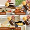 imageYARRAMATE 16oz470ml Light Blocking Oil Sprayer for Cooking with Stickers FoodGrade 2 in 1 Olive Oil Dispenser Bottle for Kitchen Premium Dark Amber Glass Oil Bottle for Air Fryer BBQWhite04Orange