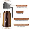 imageYARRAMATE 16oz470ml Light Blocking Oil Sprayer for Cooking with Stickers FoodGrade 2 in 1 Olive Oil Dispenser Bottle for Kitchen Premium Dark Amber Glass Oil Bottle for Air Fryer BBQWhite10Grey