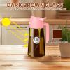 imageYARRAMATE 16oz470ml Light Blocking Oil Sprayer for Cooking with Stickers FoodGrade 2 in 1 Olive Oil Dispenser Bottle for Kitchen Premium Dark Amber Glass Oil Bottle for Air Fryer BBQWhite07Pink