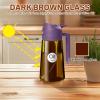 imageYARRAMATE 16oz470ml Light Blocking Oil Sprayer for Cooking with Stickers FoodGrade 2 in 1 Olive Oil Dispenser Bottle for Kitchen Premium Dark Amber Glass Oil Bottle for Air Fryer BBQWhite06Purple