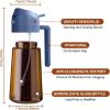 imageYARRAMATE 16oz470ml Light Blocking Oil Sprayer for Cooking with Stickers FoodGrade 2 in 1 Olive Oil Dispenser Bottle for Kitchen Premium Dark Amber Glass Oil Bottle for Air Fryer BBQWhite09Navy