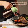 imageYARRAMATE 16oz470ml Light Blocking Oil Sprayer for Cooking with Stickers FoodGrade 2 in 1 Olive Oil Dispenser Bottle for Kitchen Premium Dark Amber Glass Oil Bottle for Air Fryer BBQWhite03Green
