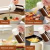 imageYARRAMATE 16oz470ml Light Blocking Oil Sprayer for Cooking with Stickers FoodGrade 2 in 1 Olive Oil Dispenser Bottle for Kitchen Premium Dark Amber Glass Oil Bottle for Air Fryer BBQWhite02White