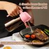 imageYARRAMATE 16oz470ml Light Blocking Oil Sprayer for Cooking with Stickers FoodGrade 2 in 1 Olive Oil Dispenser Bottle for Kitchen Premium Dark Amber Glass Oil Bottle for Air Fryer BBQWhite132Pcs BlackPink