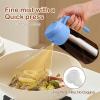 imageYARRAMATE 16oz470ml Light Blocking Oil Sprayer for Cooking with Stickers FoodGrade 2 in 1 Olive Oil Dispenser Bottle for Kitchen Premium Dark Amber Glass Oil Bottle for Air Fryer BBQWhite05SkyBlue