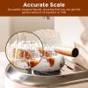 imageYARRAMATE 2 Pack Espresso Cups with Wood Handle Clear Glass Espresso Accessories Double Spout Glass Measuring Cup with Dual Scale Espresso Shot with VShaped Spout 34 OZ  100 ML6 oz180 ML