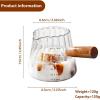 imageYARRAMATE 2 Pack Espresso Cups with Wood Handle Clear Glass Espresso Accessories Double Spout Glass Measuring Cup with Dual Scale Espresso Shot with VShaped Spout 34 OZ  100 ML6 oz180 ML