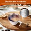 imageYARRAMATE 2 Pcs Espresso Cups with Handle Stainless Steel Espresso Accessories Double Spout Metal Measuring Cup with Dual Scale Espresso Shot cup with VShaped Mouth 34OZ100MLSliverWhite 1pcs