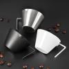 imageYARRAMATE 2 Pcs Espresso Cups with Handle Stainless Steel Espresso Accessories Double Spout Metal Measuring Cup with Dual Scale Espresso Shot cup with VShaped Mouth 34OZ100MLSliverSliver 1pcs