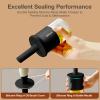 imageYARRAMATE 300ml 10oz Oil Dispenser with Brush  Glass Oil Bottle for Kitchen with Silicone Heat Resistant Basting Brush  Cooking Brush for Vinegar Sauce BBQ Grill Frying Orange072Pcs BlackGreen
