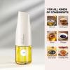 imageYARRAMATE Large Capacity Aesthetic Olive Oil Dispenser for Kitchen 500ml 17oz Cooking Glass Vinegar Drizzler Leak Proof Oil Bottle NonDrip Soy Sauce Dispenser Oil Pourer ampamp LabelsGreen062Pcs WhiteGreen