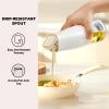 imageYARRAMATE Large Capacity Aesthetic Olive Oil Dispenser for Kitchen 500ml 17oz Cooking Glass Vinegar Drizzler Leak Proof Oil Bottle NonDrip Soy Sauce Dispenser Oil Pourer ampamp LabelsGreen062Pcs WhiteGreen