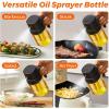 imageYARRAMATE Mini Oil Sprayer for Cooking 68 OZ 200 ML Premium Oil Spray Bottle for Kitchen Foodgrade Olive Oil Sprayer Portable Oil Mister for Air Fryer kitchen Outdoor BBQ and Camping BlackBlack