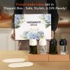 imageYARRAMATE Olive Oil Dispenser 2 in 1 Oil Sprayer for Cooking 16oz470ml Glass Oil Spray Bottle with Pourer Foodgrade Oil Dispenser and Oil Sprayer for Kitchen Salad Frying BBQ Black ampamp Green204Pcs Gift Set