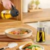 imageYARRAMATE Olive Oil Dispenser 2 in 1 Oil Sprayer for Cooking 16oz470ml Glass Oil Spray Bottle with Pourer Foodgrade Oil Dispenser and Oil Sprayer for Kitchen Salad Frying BBQ Black ampamp Green204Pcs Gift Set