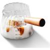 imageYARRAMATE 2 Pack Espresso Cups with Wood Handle Clear Glass Espresso Accessories Double Spout Glass Measuring Cup with Dual Scale Espresso Shot with VShaped Spout 34 OZ  100 ML6 oz180 ML