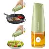 imageYARRAMATE Large Capacity Aesthetic Olive Oil Dispenser for Kitchen 500ml 17oz Cooking Glass Vinegar Drizzler Leak Proof Oil Bottle NonDrip Soy Sauce Dispenser Oil Pourer ampamp LabelsGreen03Green