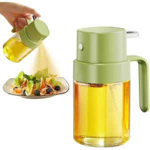 imageYARRAMATE Mini Oil Sprayer for Cooking 68 OZ 200 ML Premium Oil Spray Bottle for Kitchen Foodgrade Olive Oil Sprayer Portable Oil Mister for Air Fryer kitchen Outdoor BBQ and Camping BlackGreen