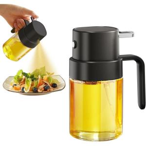 imageYARRAMATE Mini Oil Sprayer for Cooking 68 OZ 200 ML Premium Oil Spray Bottle for Kitchen Foodgrade Olive Oil Sprayer Portable Oil Mister for Air Fryer kitchen Outdoor BBQ and Camping BlackBlack