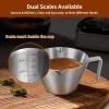 imageYARRAMATE Stainless Steel Espresso Shot Cup 34OZ100ML ampamp Rechargeable Silver Milk Frother With Stand