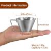 imageYARRAMATE Stainless Steel Espresso Shot Cup 34OZ100ML ampamp Rechargeable Silver Milk Frother With Stand