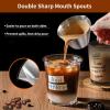 imageYARRAMATE Stainless Steel Espresso Shot Cup 34OZ100ML ampamp Rechargeable Silver Milk Frother With Stand