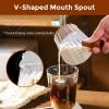 imageYARRAMATE Powerful Milk Frother Wand ampamp 180ml Glass Measuring Cups