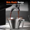 imageYARRAMATE Milk Frother Wand Handheld ampamp 4 Pcs Stainless Steel Espresso Cups