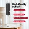 imageYARRAMATE Electric Milk Frother Wand with Stainless Steel Whisk and Stand Fast Rechargeable Coffee Mixer with 3 Speeds Handheld Drink Stirrer Whisk Foam Maker for Lattes Cappuccino Matcha BlackBattery Mini