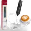 imageYARRAMATE Mini Powerful Milk Frother Wand ampamp 100ml Metal Measuring Cups Black