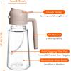 imageYARRAMATE 16oz470ml Glass Olive Oil Sprayer for Cooking with Stickers 2 in 1 Oil Dispenser for Kitchen Gadgets Food Grade Premium Spray Bottle for Salad Frying BBQ Pomelo131Pc LotusRootPink