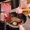 imageYARRAMATE 16oz470ml Glass Olive Oil Sprayer for Cooking with Stickers 2 in 1 Oil Dispenser for Kitchen Gadgets Food Grade Premium Spray Bottle for Salad Frying BBQ Pomelo222Pcs BlackPink