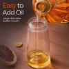 imageYARRAMATE 16oz470ml Glass Olive Oil Sprayer for Cooking with Stickers 2 in 1 Oil Dispenser for Kitchen Gadgets Food Grade Premium Spray Bottle for Salad Frying BBQ Pomelo091Pc Navy