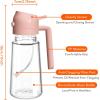 imageYARRAMATE 16oz470ml Glass Olive Oil Sprayer for Cooking with Stickers 2 in 1 Oil Dispenser for Kitchen Gadgets Food Grade Premium Spray Bottle for Salad Frying BBQ Pomelo121Pc PeachPink