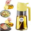 imageYARRAMATE 16oz470ml Glass Olive Oil Sprayer for Cooking with Stickers 2 in 1 Oil Dispenser for Kitchen Gadgets Food Grade Premium Spray Bottle for Salad Frying BBQ Pomelo111Pc Pomelo