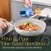 image:imageYARRAMATE 16oz470ml LightBlocking Dark Oil Sprayer for Cooking 2 in 1 Olive Oil Dispenser Bottle for Kitchen Premium Blue Glass Oil Bottle FoodGrade Oil Mister for Air Fryer BBQ Navy03Skyblue