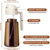 image:imageYARRAMATE 16oz470ml LightBlocking Dark Oil Sprayer for Cooking 2 in 1 Olive Oil Dispenser Bottle for Kitchen Premium Blue Glass Oil Bottle FoodGrade Oil Mister for Air Fryer BBQ BlackNavy2Pcs WhiteOrange