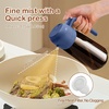 image:imageYARRAMATE 16oz470ml LightBlocking Dark Oil Sprayer for Cooking 2 in 1 Olive Oil Dispenser Bottle for Kitchen Premium Blue Glass Oil Bottle FoodGrade Oil Mister for Air Fryer BBQ BlackNavy2Pcs BlackNavy