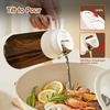 image:imageYARRAMATE 16oz470ml LightBlocking Dark Oil Sprayer for Cooking 2 in 1 Olive Oil Dispenser Bottle for Kitchen Premium Blue Glass Oil Bottle FoodGrade Oil Mister for Air Fryer BBQ BlackNavy2Pcs WhiteGreen