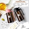 image:imageYARRAMATE 16oz470ml LightBlocking Dark Oil Sprayer for Cooking 2 in 1 Olive Oil Dispenser Bottle for Kitchen Premium Blue Glass Oil Bottle FoodGrade Oil Mister for Air Fryer BBQ BlackNavy1Pc Pink