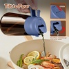 image:imageYARRAMATE 16oz470ml LightBlocking Dark Oil Sprayer for Cooking 2 in 1 Olive Oil Dispenser Bottle for Kitchen Premium Blue Glass Oil Bottle FoodGrade Oil Mister for Air Fryer BBQ BlackNavy2Pcs BlackNavy