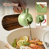 image:imageYARRAMATE 16oz470ml LightBlocking Dark Oil Sprayer for Cooking 2 in 1 Olive Oil Dispenser Bottle for Kitchen Premium Blue Glass Oil Bottle FoodGrade Oil Mister for Air Fryer BBQ BlackNavy1Pc Green