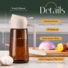 image:imageYARRAMATE 16oz470ml LightBlocking Dark Oil Sprayer for Cooking 2 in 1 Olive Oil Dispenser Bottle for Kitchen Premium Blue Glass Oil Bottle FoodGrade Oil Mister for Air Fryer BBQ BlackNavy1Pc LotusRootPink