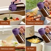 image:imageYARRAMATE 16oz470ml LightBlocking Dark Oil Sprayer for Cooking 2 in 1 Olive Oil Dispenser Bottle for Kitchen Premium Blue Glass Oil Bottle FoodGrade Oil Mister for Air Fryer BBQ BlackNavy2Pcs BlackPurple