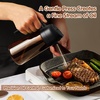 image:imageYARRAMATE 16oz470ml LightBlocking Dark Oil Sprayer for Cooking 2 in 1 Olive Oil Dispenser Bottle for Kitchen Premium Blue Glass Oil Bottle FoodGrade Oil Mister for Air Fryer BBQ BlackNavy2Pcs BlackGreen